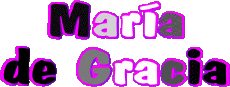 Nombre FEMENINO - España M Compuesto María de Gracia 