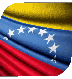 Bandiere America Venezuela Quadrato 