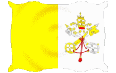 Bandiere Europa Vaticano Sventola 