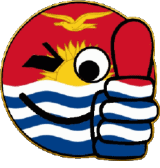 Banderas Oceanía Kiribati Smiley - OK 
