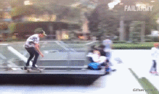 Umorismo -  Fun Sportivo Skateboard Free Style Fail 01 