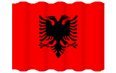 Flags Europe Albania Waving 