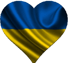 Flags Europe Ukraine Heart : Gif Service