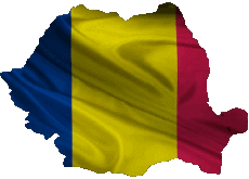 Drapeaux Europe Roumanie Carte 