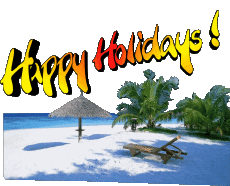 Nachrichten Englisch Happy Holidays Transparenter Hintergrund 28 