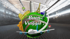 Messages Italian Buon Viaggio Animated Background 003 