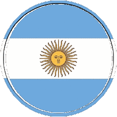 Flags America Argentina Round - Rings 