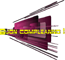 Messages Italien Buon Compleanno Astratto - Geometrico Fond Transparent 020 