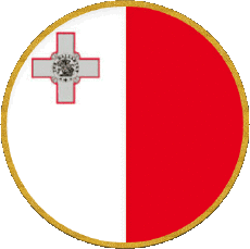 Drapeaux Europe Malte Rond 
