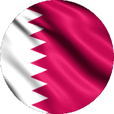 Drapeaux Asie Qatar Rond 