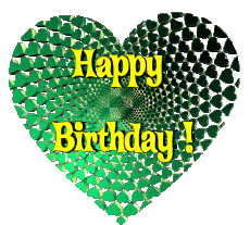 Nachrichten Englisch Happy Birthday Heart 009 