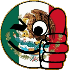 Banderas América México Smiley - OK 