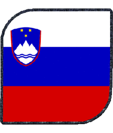 Flags Europe Slovenia Square 