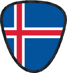 Flags Europe Iceland Form 