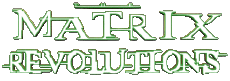 Multimedia Film Internazionale Matrix 03 Revolutions Logo Inglese 