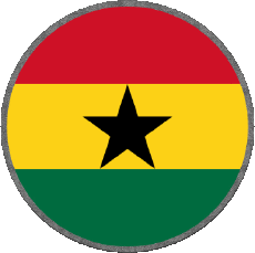Fahnen Afrika Ghana Runde 