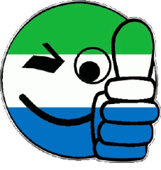 Banderas África Sierra Leone Smiley - OK 