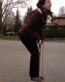 Humor -  Fun PEOPLE Pogo Stick Serie 01 