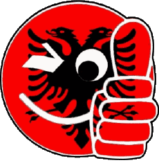 Banderas Europa Albania Smiley - OK 