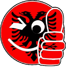 Bandiere Europa Albania Faccina - OK 