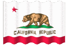 Drapeaux Amériques U.S.A - Etats Californie Ondulation 