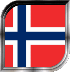 Bandiere Europa Norvegia Quadrato 