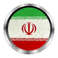 Fahnen Asien Iran Rund - Ringe 