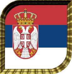 Bandiere Europa Serbia Quadrato 