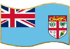 Banderas Oceanía Fiyi Rectángulo 