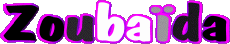 Nome FEMMINILE - Maghreb Musulmano Z Zoubaïda 