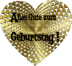 Messages Allemand Alles Gute zum Geburtstag Herz 010 