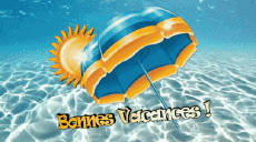 Messages Français Bonnes Vacances Fond Animé 002 