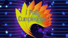 Messages Spanish Feliz Cumpleaños Abstracto - Geométrico Animated Background 003 