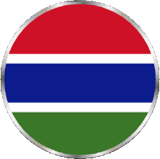 Drapeaux Afrique Gambie Rond 