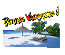 Messages Français Bonnes Vacances Fond Transparent 28 
