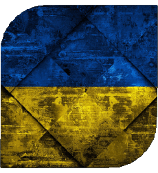 Flags Europe Ukraine Square 