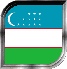 Banderas Asia Uzbekistán Plaza 