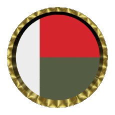 Flags Africa Madagascar Round - Rings 
