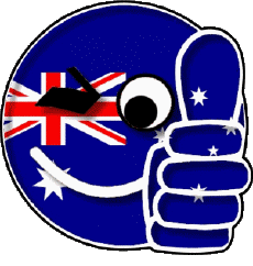 Banderas Oceanía Australia Nacional Smiley - OK 