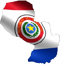 Drapeaux Amériques Paraguay Carte 