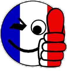 Banderas Europa Francia Nacional Smiley - OK 