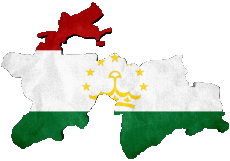 Banderas Asia Tayikistán Mapa 