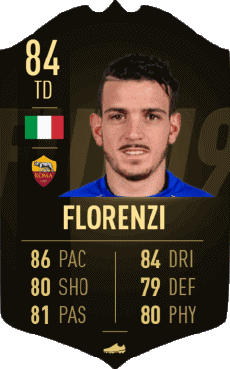 Multimedia Vídeo Juegos F I F A - Jugadores  cartas Italia Alessandro Florenzi 
