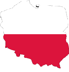 Drapeaux Europe Pologne Carte 