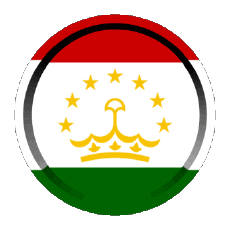 Bandiere Asia Tajikistan Rotondo - Anelli 