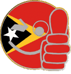 Drapeaux Asie Timor Oriental Smiley - OK 