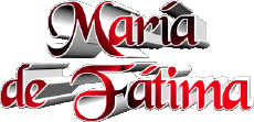 First Names FEMININE - Spain M Composed María de Fátima 