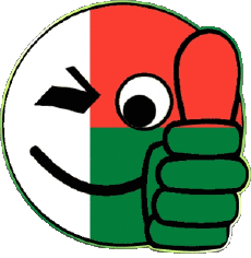 Banderas África Madagascar Smiley - OK 