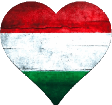 Fahnen Europa Ungarn Herz 