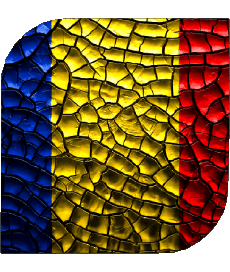 Flags Europe Romania Square 